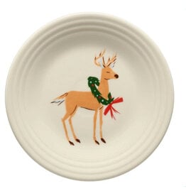 The Fiesta Tableware Company Jolly Christmas Reindeer Luncheon Plate 9'