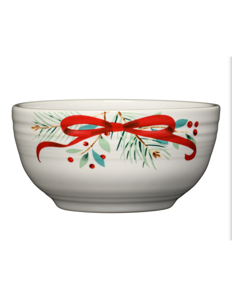 The Fiesta Tableware Company Holly Berry Christmas Garland Small Bistro Bowl 22 oz
