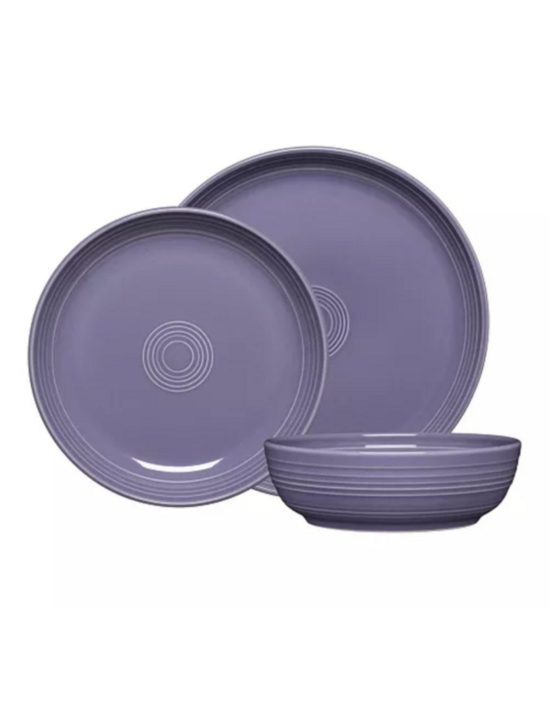 The Fiesta Tableware Company Coupe Bowl 3 Pc Place Setting Lavender