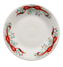 The Fiesta Tableware Company Holly Berry Christmas Garland Luncheon Plate 9"