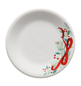 The Fiesta Tableware Company Holly Berry Christmas Garland Salad Plate 7 1/4"