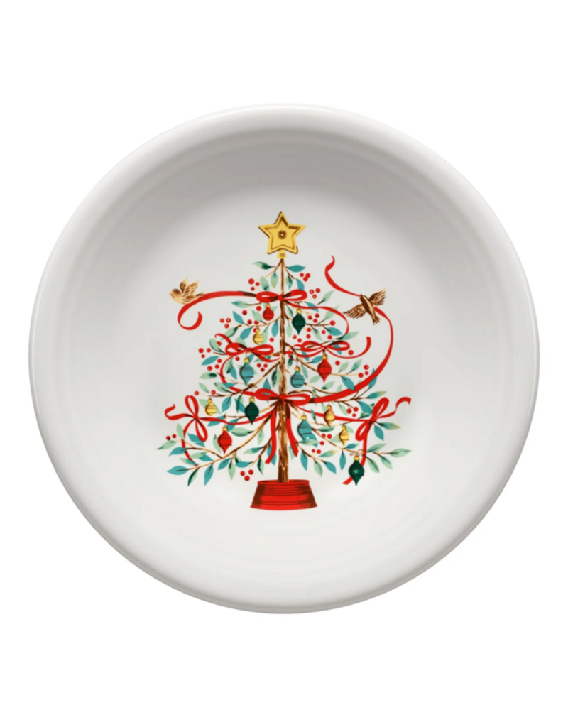 The Fiesta Tableware Company Holly Berry Christmas Tree Salad Plate 7 1/4"