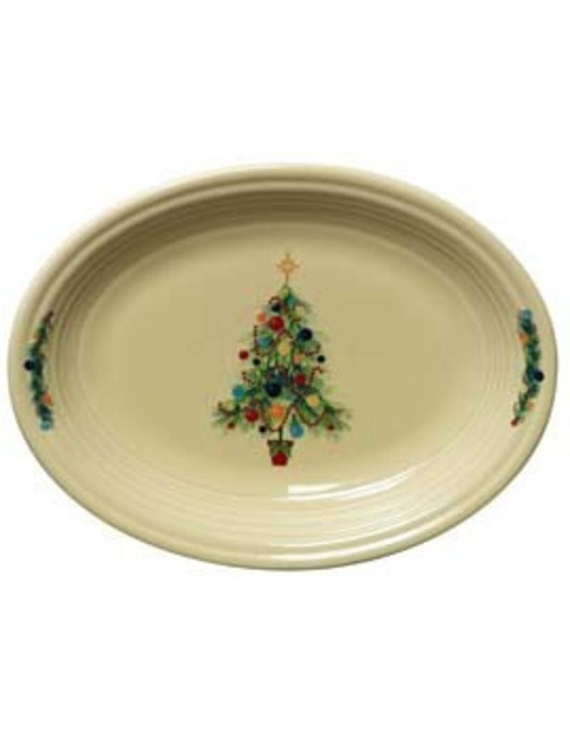 Medium Oval Platter 11 5/8" Fiesta® Christmas Tree