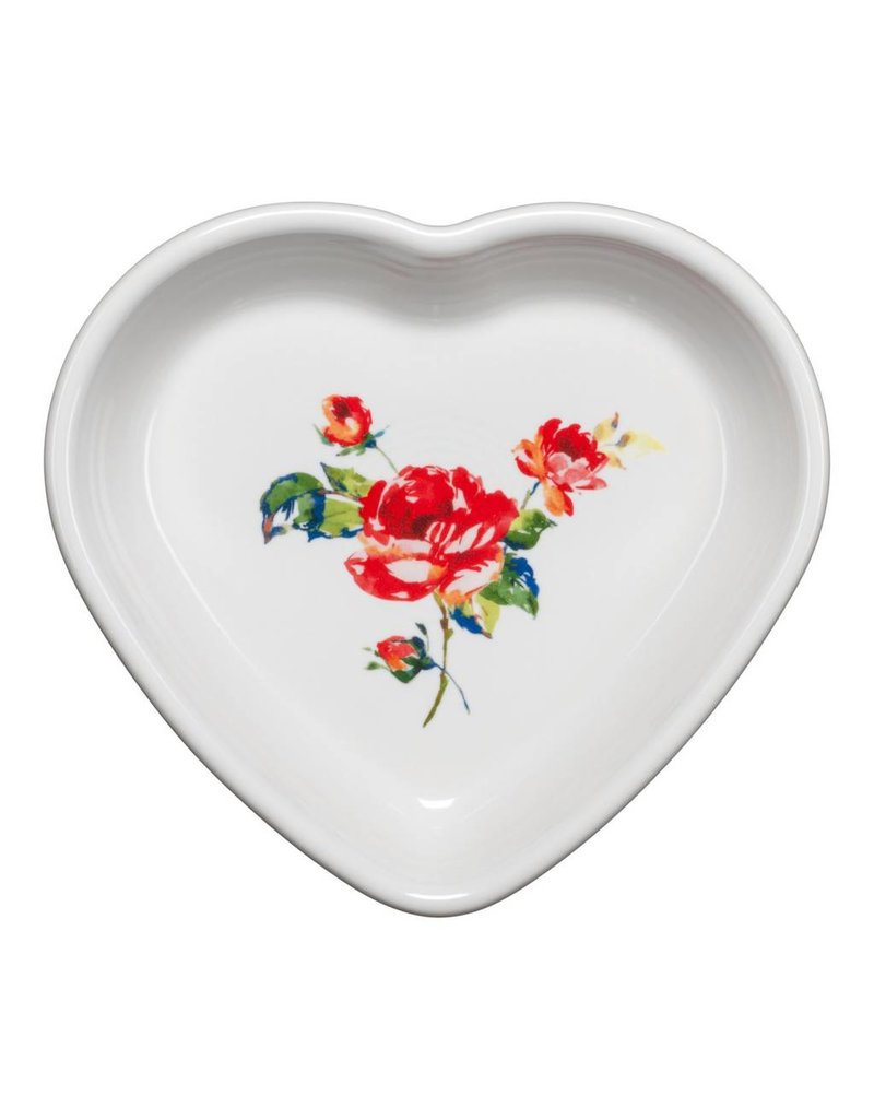 Medium Heart Bowl 17 oz Floral Bouquet