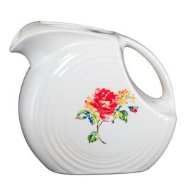 Large Disk Pitcher 67 1/4 oz Floral Bouquet