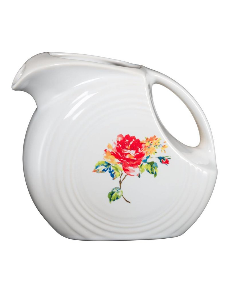 Large Disk Pitcher 67 1/4 oz Floral Bouquet