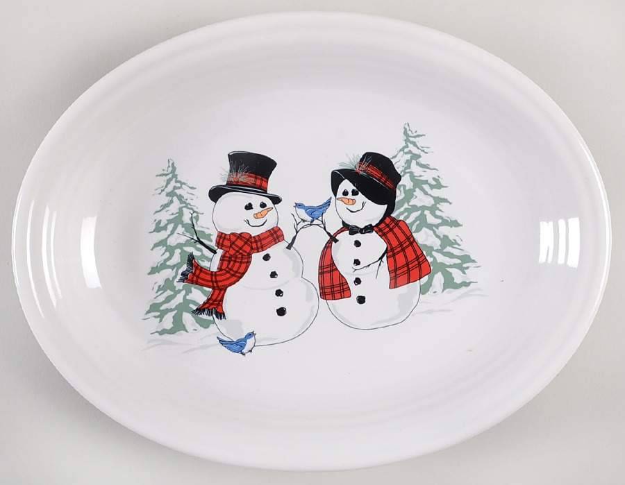 Melting snowman plate y7578