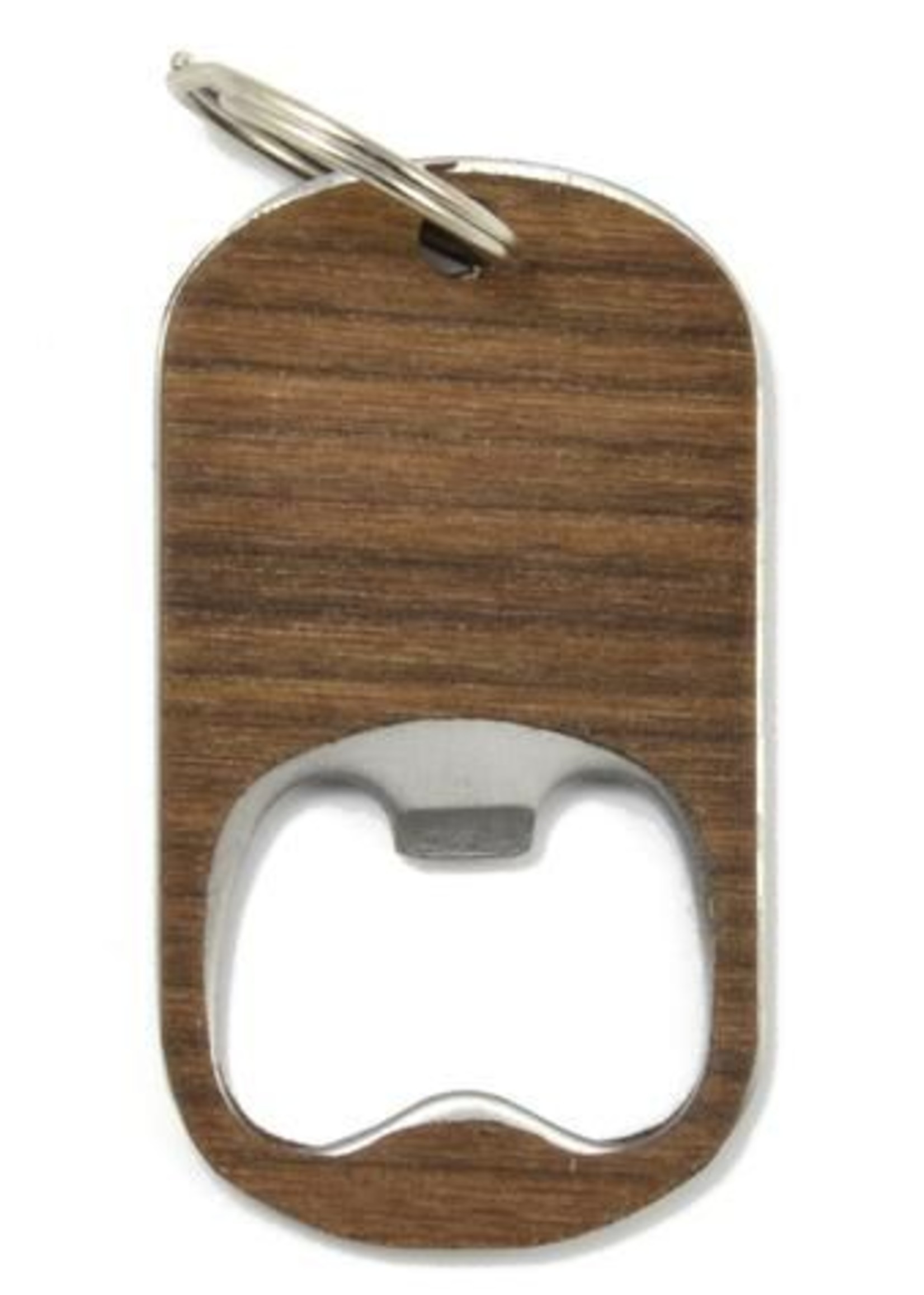 Wood Bottle Opener Keychain Walnut BlairHaus Interiors and Home Staging