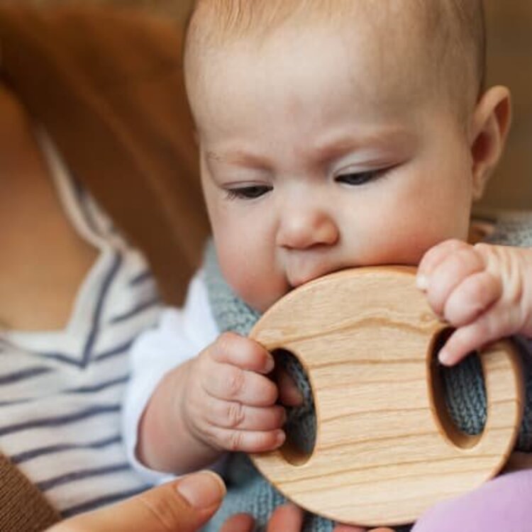 Baby Rattle Toy in Cherry