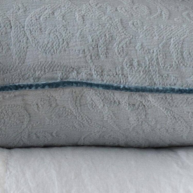 Adele Euro Shams with Silk Velvet Trim