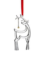 Glass Reindeer Ornament