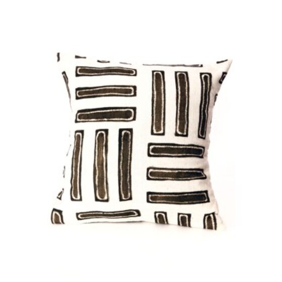Yorkville Kate Spade Double Stripe Floor Pillow BlairHaus Interiors