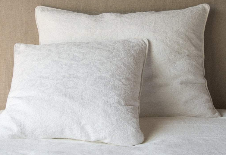 Adele Euro Shams with Silk Velvet Trim