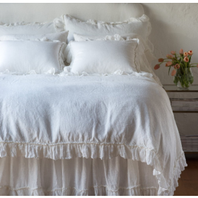 Linen Whisper King Duvet winter white