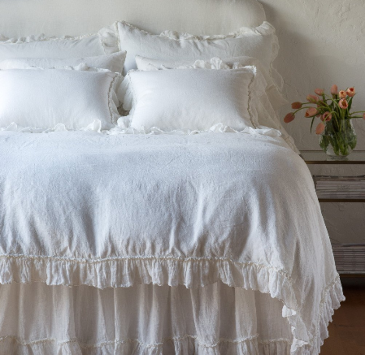 Linen Whisper King Duvet winter white