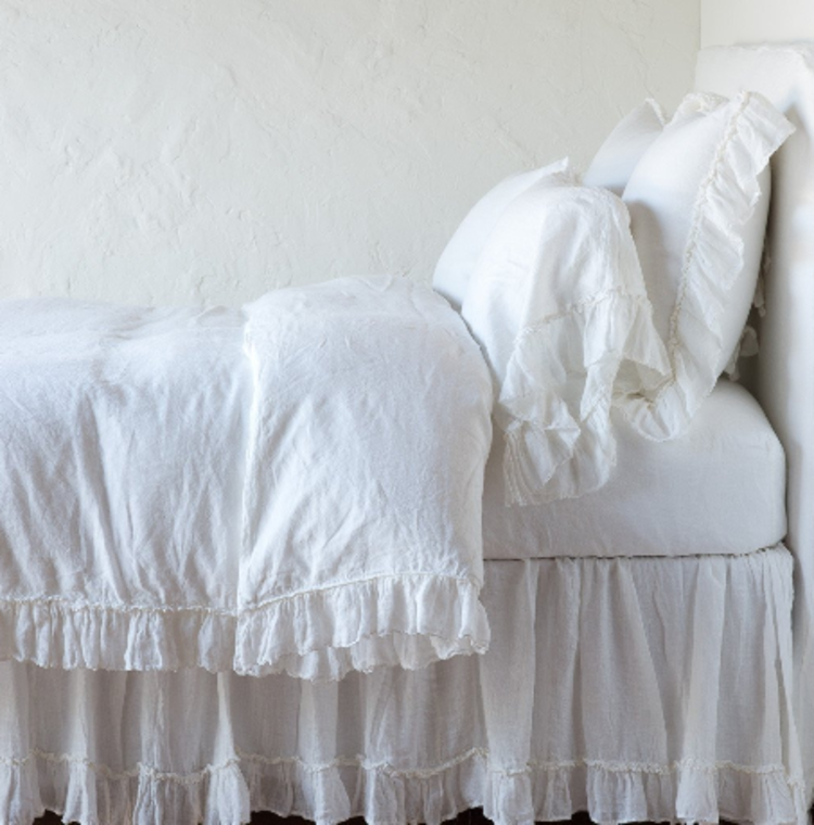 Linen Whisper Queen Duvet winter white