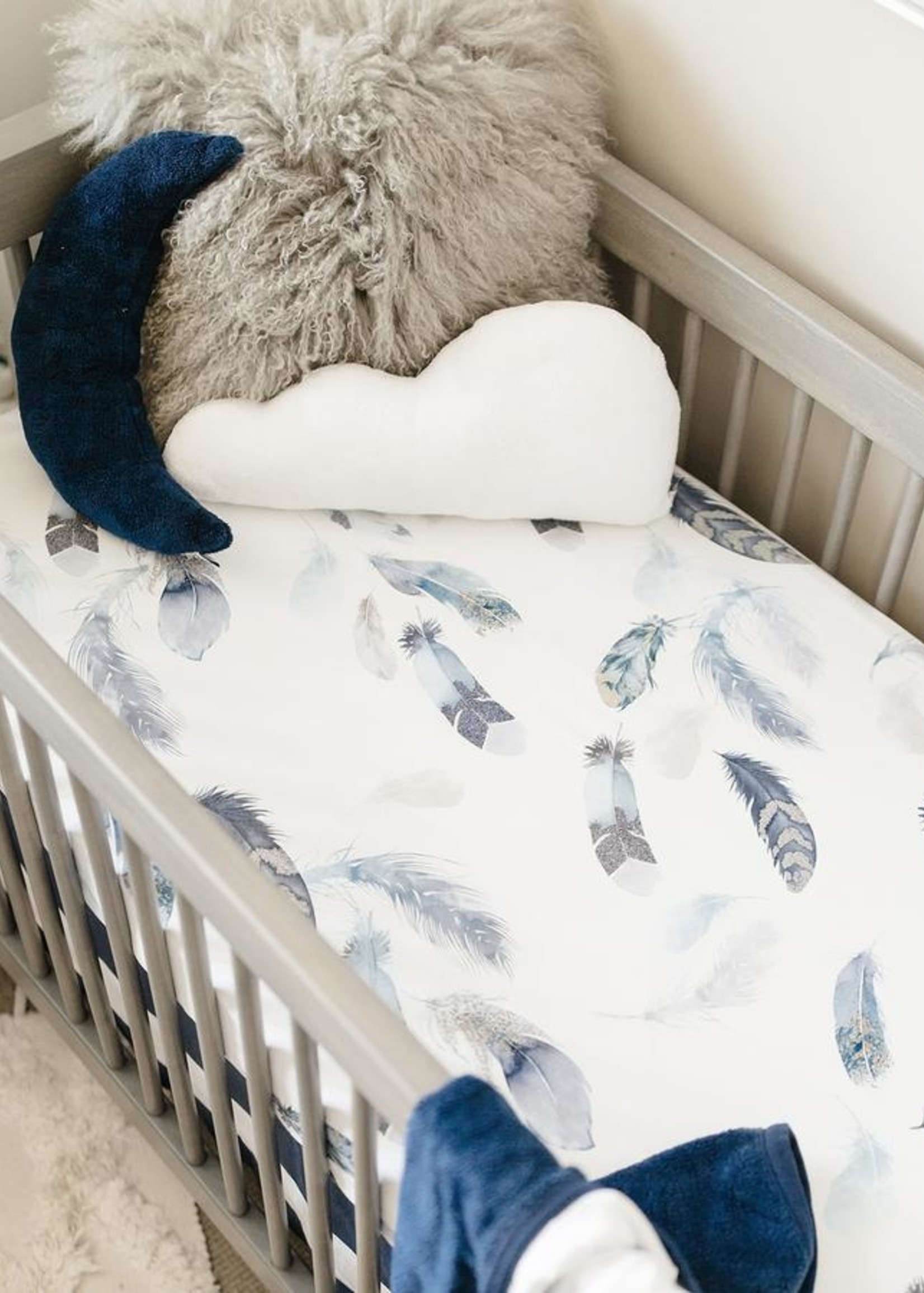 fluffy crib sheet