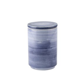 Blue Ceramic Covered Jar