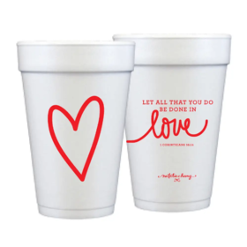 Foam Cup Love Scripture Set/12