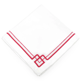 Interlocking Key Napkin Pink
