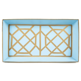 Don't Fret Guest Towel Tray Light Blue