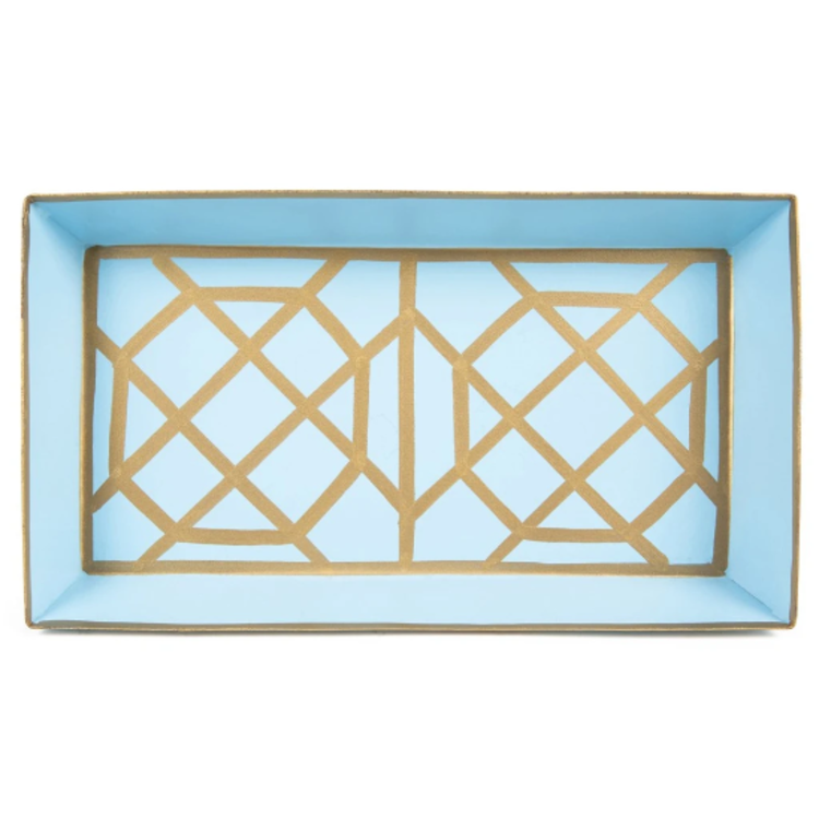 Don't Fret Guest Towel Tray Light Blue