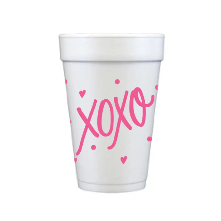 Foam Cup XOXO Set/12
