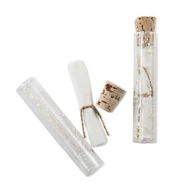 Glass Vial with Blank Parchment