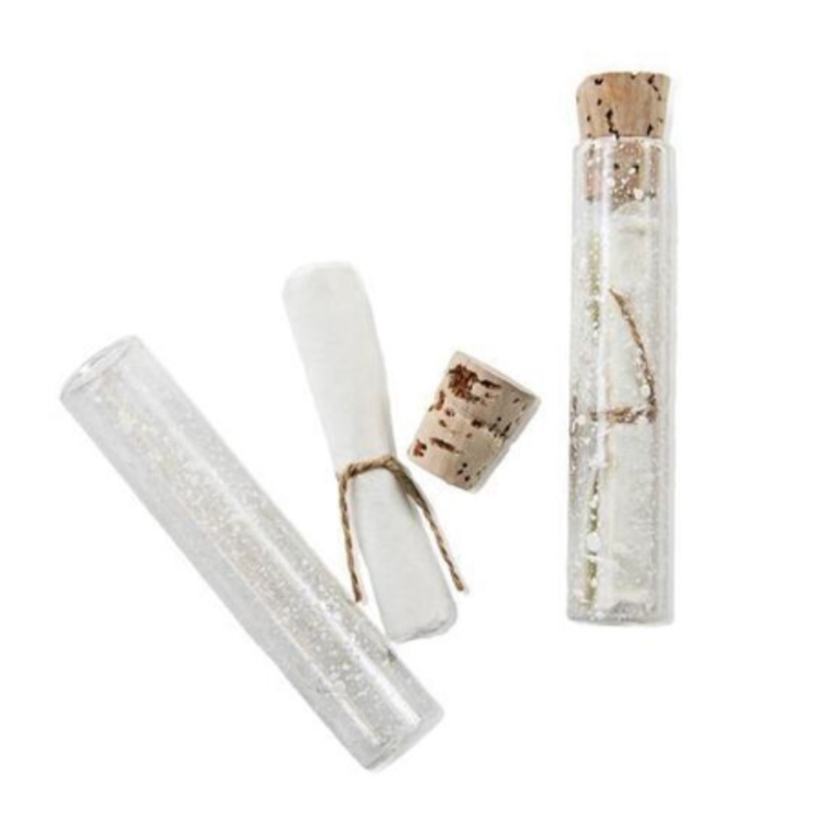 Glass Vial with Blank Parchment