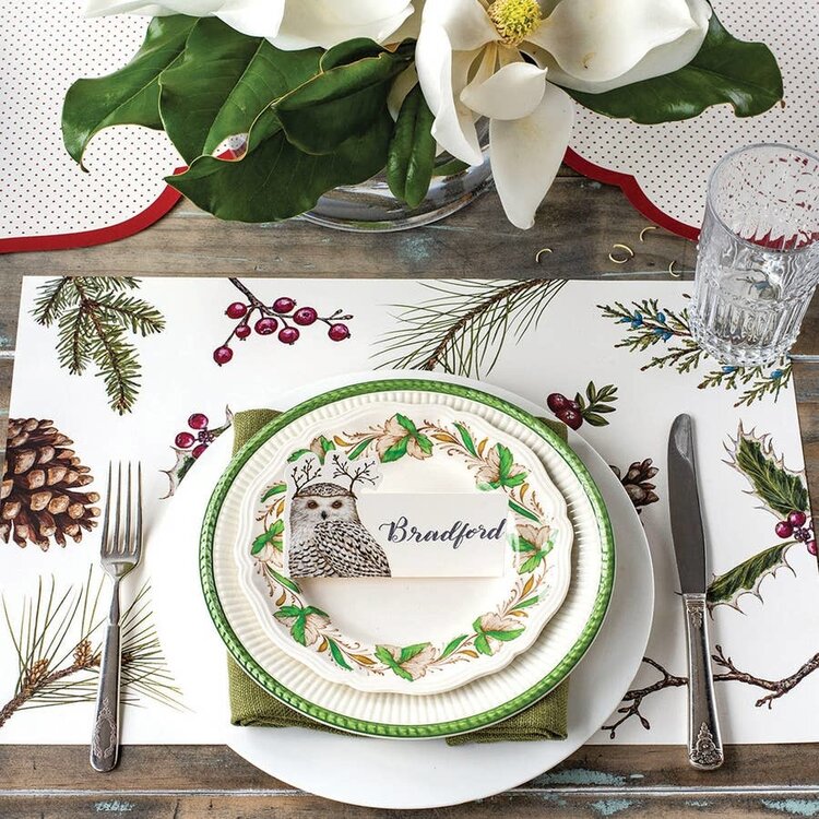 Winter Owl Place Card