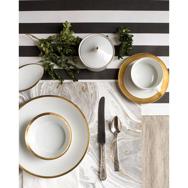 Gray and Gold Marble Paper placemats