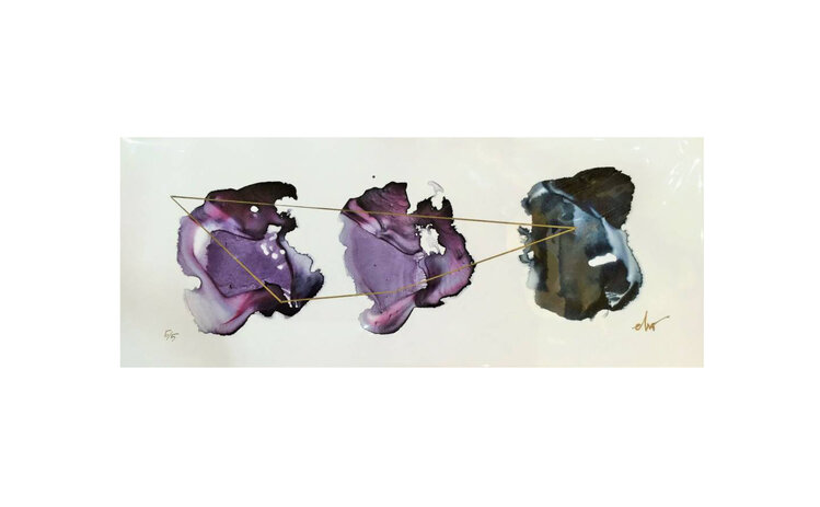 "Sapphire" Beth Winterburn Print 20” x 8”