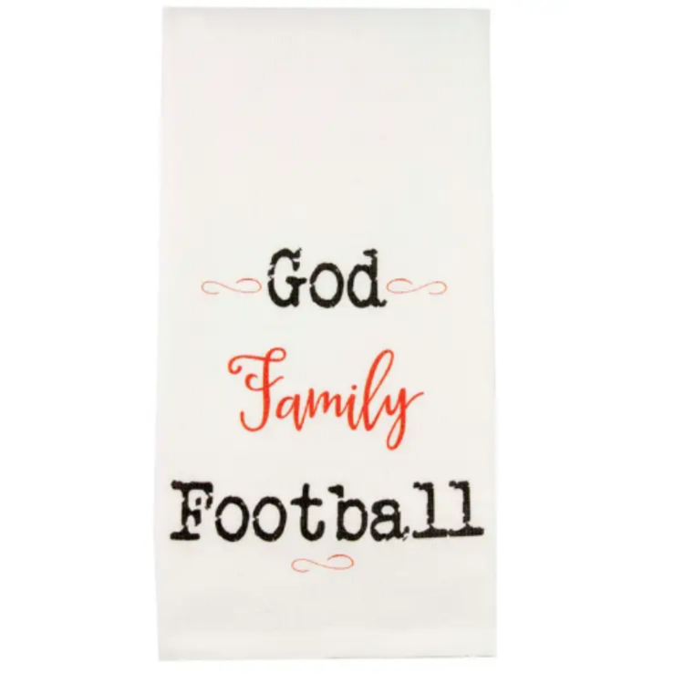 God Family Football Tea Towel