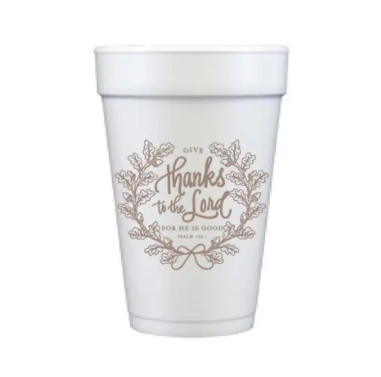 Thanks to the Lord Foam Cups