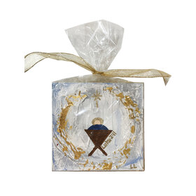 Nativity Canvas 6x6 Blue