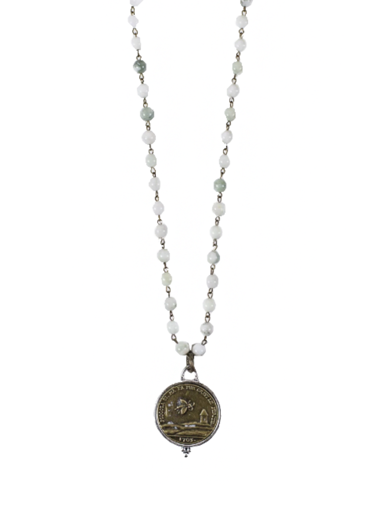 Josefina Mint Cream Necklace