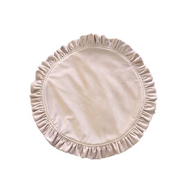 Ruffle Velvet Placemat Dusty Pink