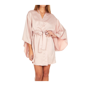 April Charmuese Kimono Shell Pink April Charmuese Kimono Shell Pink