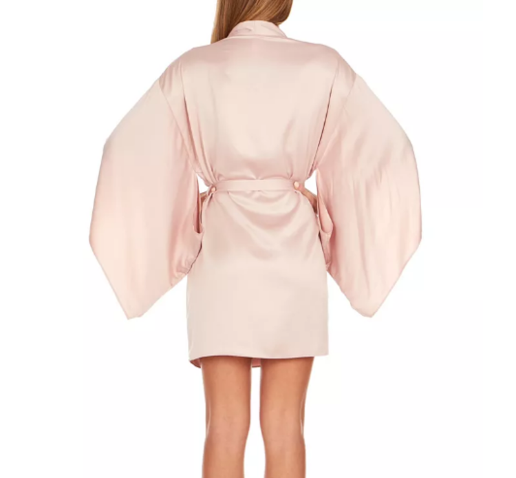 April Charmuese Kimono Shell Pink