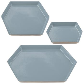 Hexagon Tray Charcoal