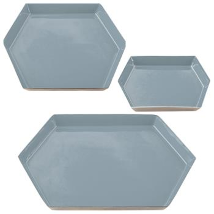 Hexagon Tray Charcoal