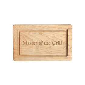 Maple Rectangle Board Master of the Grill