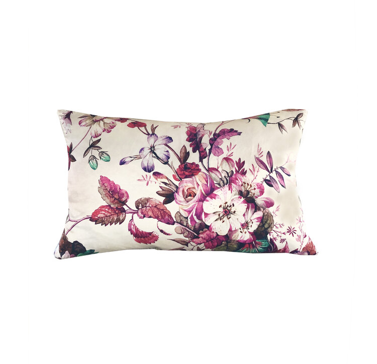 Fleur Accent Throw Pillow Warm