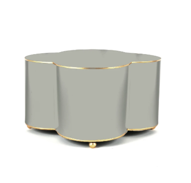 Color Block Quatrefoil Cachepot