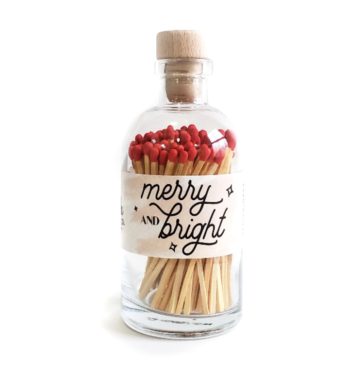 Christmas Merry & Bright Red Matches