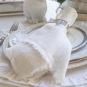 Provence Linen Napkin Off White