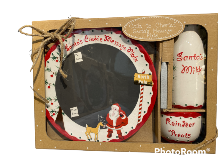 Christmas Eve Plate Set for Santa's Treats