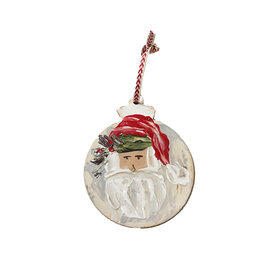 Painted Santa Ornament