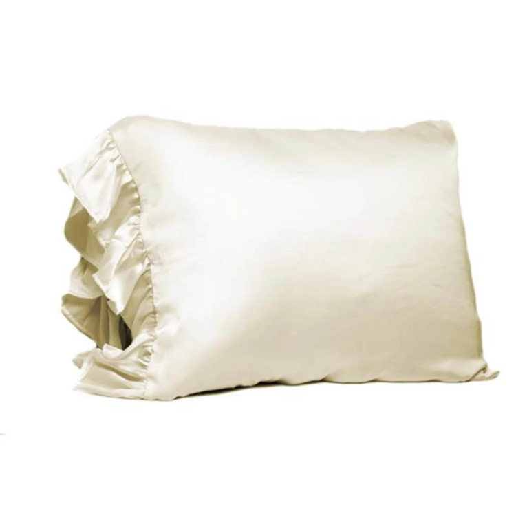 Silky Pillowcase with Ruffle