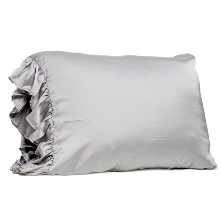 Silky Pillowcase with Ruffle